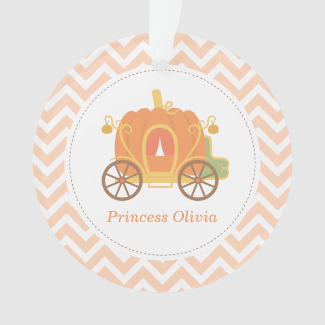 Calabaza Princesa Carriage Chicas Decoración de la (Anverso)