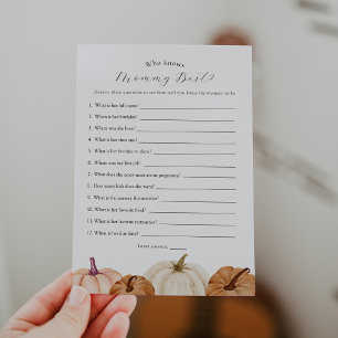 Calabaza que conoce la tarjeta de juego mami