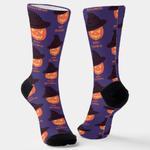 Calabaza retro "Halloween feliz" calcetines - Vint