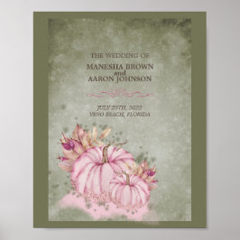 Calabaza ROSA - Póster de Boda