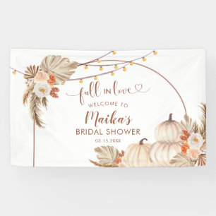 Calabaza Rustica Boho se enamora gran pancarta