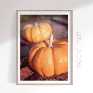 Calabaza suave otoño foto cálida decoración de gra