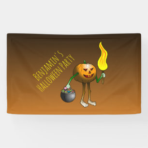 Calabaza trucada o tratada en una pancarta