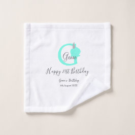 Calabaza verde otoño cumpleaños 21ª gris pastel