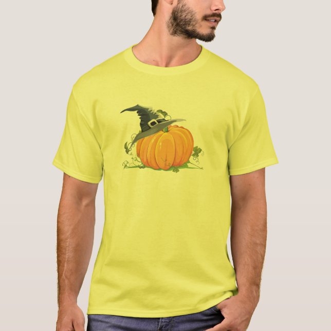 Calabaza y camiseta Gorra de Halloween (Anverso)