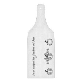 Calabaza y divertida tabla de picar de mariscos