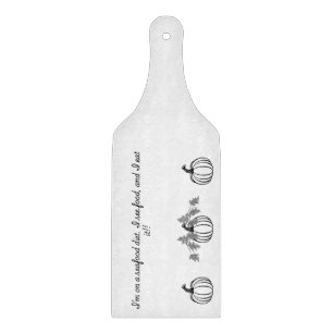 Calabaza y divertida tabla de picar de mariscos