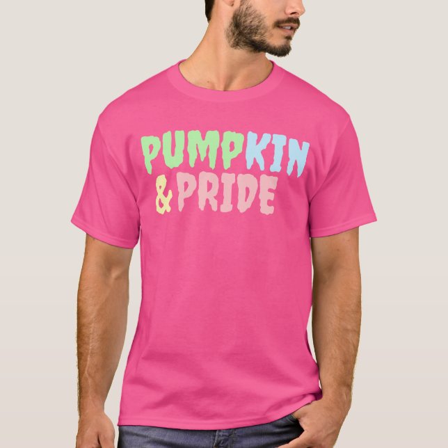 Calabaza y orgullo camiseta de Halloween orgullosa (Anverso)