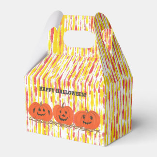Calabazas abstractas divertidas cajas de dulces de