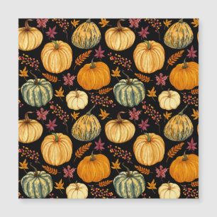 Calabazas acuarelas: Patrón sin foco de otoño.