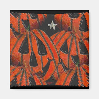 Calabazas, calabazas por todas partes - imán de Ha