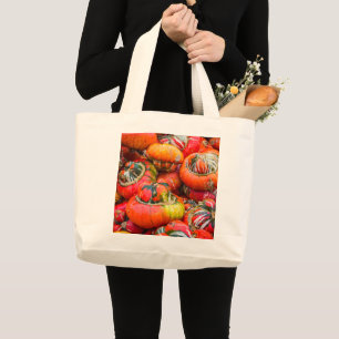 Calabazas coloridas de gran bolsa de tocador
