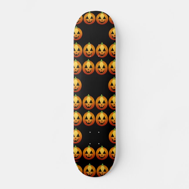 Calabazas de Halloween en Skate Board (Anverso)