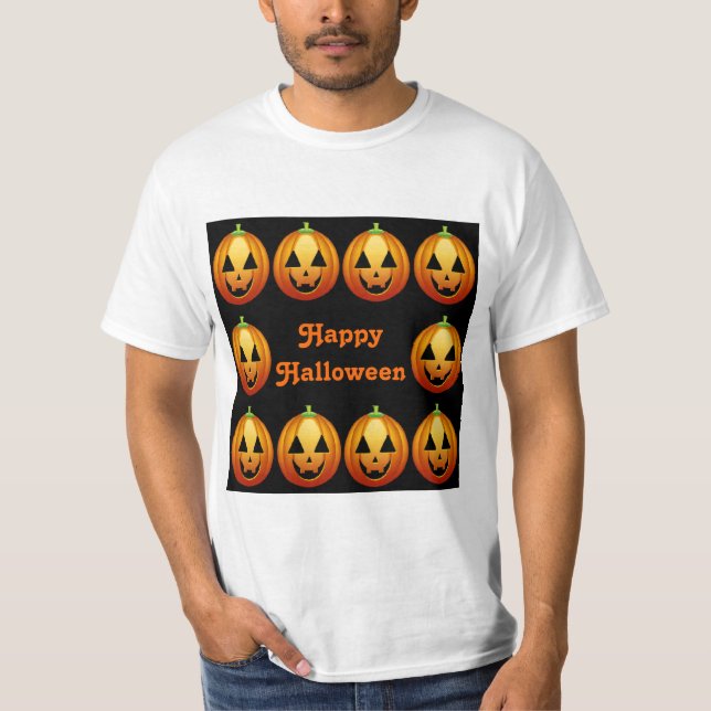 Calabazas de Halloween Feliz para camisetas (Anverso)