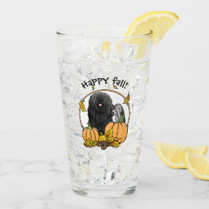 Calabazas de perro de Puli de otoño (negras) dejan