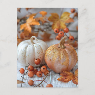 calabazas elegantes para tarjetas de saludo de caí