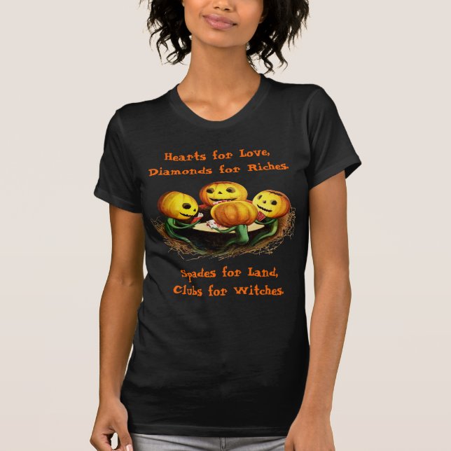 Calabazas en la camiseta de las mujeres de Hallowe (Anverso)