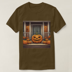 Calabazas En La Camiseta Porch Halloween