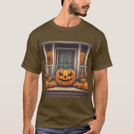 Calabazas En La Camiseta Porch Halloween
