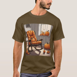 Calabazas En Una Camiseta Marrón De La Ventana