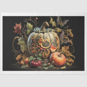 Calabazas para el papel de los tejidos: capuchón "