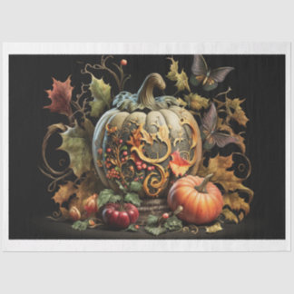 Calabazas para el papel de los tejidos: capuchón "