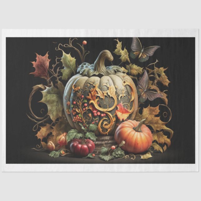 Calabazas para el papel de los tejidos: capuchón " (Anverso)