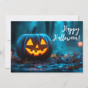 Calabazas por la Noche Tarjeta de Felicitación de 