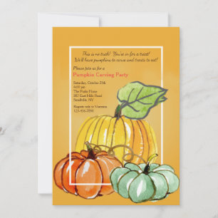 Calabazas tres invitaciones