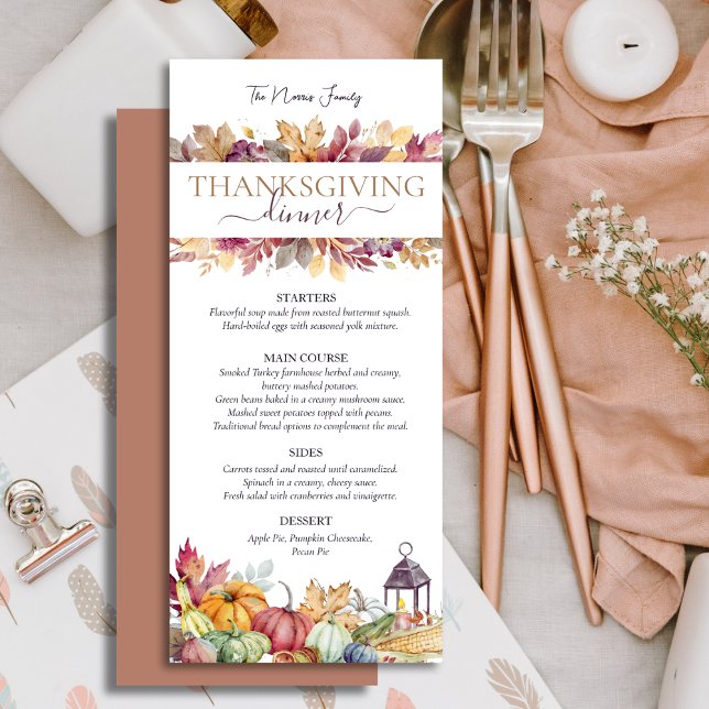 Calabazas y caídas dejan un menú de Acción de Grac (Subido por el creador)