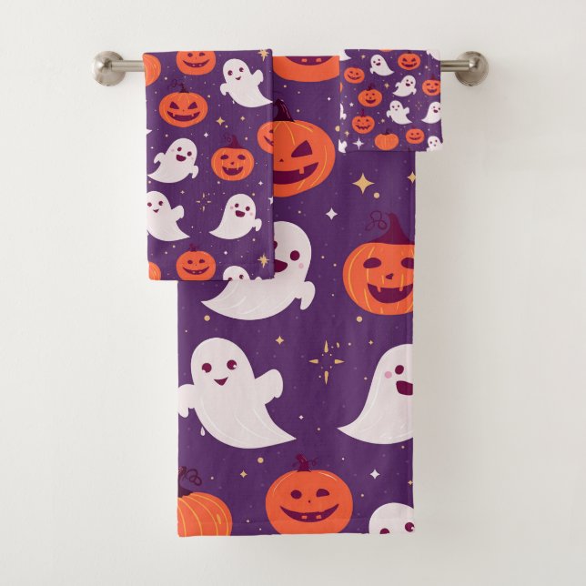 Calabazas y fantasmas de Halloween (In situ)