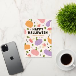 Calabazas y hongos de Halloween