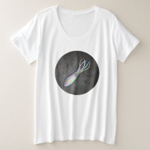 Calamar arcoiris más camiseta grande