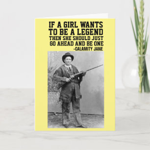 CALAMITY JANE COWGIRL CUMPLEAÑOS TARJETAS DE REUNI