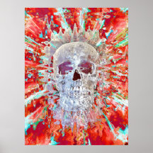 Calavera Arte Pop Colorido Psicodélico Arte Surrea