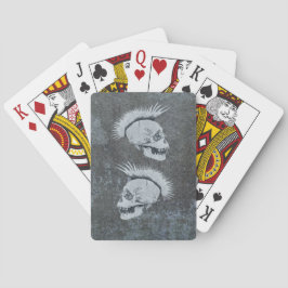Calavera. baraja de cartas de póquer.