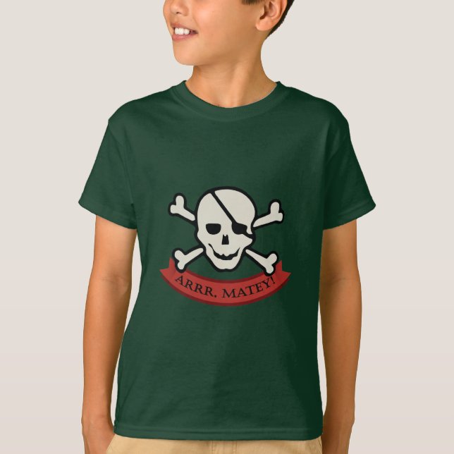 Calavera - Camiseta básica para niños (Anverso)