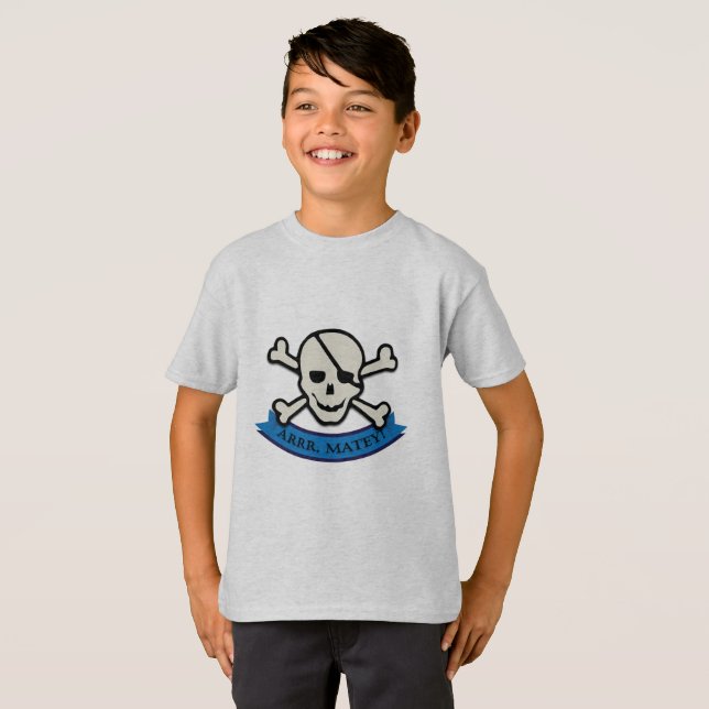 Calavera - Camiseta básica para niños (Anverso completo)