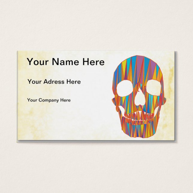 Calavera colorida (Frente)