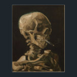 Calavera con arte Vicent van Gogh en llamas<br><div class="desc">Vincent van Gogh (neerlandés, 1853 - 1890) Calavera de un esqueleto con cigarrillo quemado, 1885-86, Aceite sobre lienzo sin marco: 32 cm × 24, 5 cm (13 pulg × 9, 6 pulg.) Trabajo inicial de Vincent van Gogh. Este pequeño cuadro forma parte de la colección permanente del Museo Van Gogh...</div>