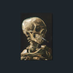 Calavera con arte Vicente van Gogh<br><div class="desc">Vicente van Gogh (Holandés, 1853 - 1890) Calavera de un esqueleto con cigarrillo en llamas, 1885-86, Aceite sobre lienzo sin marco: 32 cm × 24, 5 cm (13 in × 9, 6 pulgadas) Trabajo inicial de Vincent van Gogh. Este pequeño cuadro forma parte de la colección permanente del Museo Van...</div>