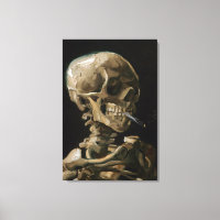 Calavera con arte Vicente van Gogh