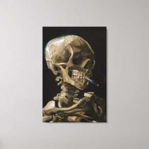 Calavera con arte Vicente van Gogh
