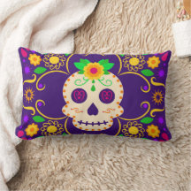 Calavera con Cojín decorativo Día de los Muertos