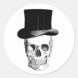 Calavera con Pegatina de Tophat