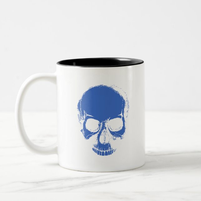 Calavera - Copa de café de la cabeza del esqueleto (Izquierda)