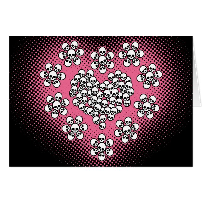 Calavera Corazón y Flor (Anverso (Horizontal))