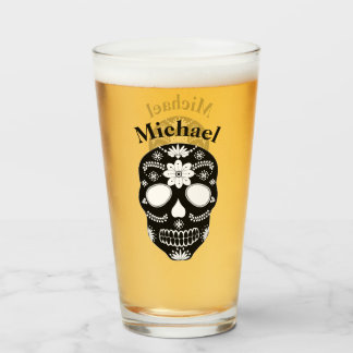 Calavera De Azúcar En México En Blanco Y Negro Con