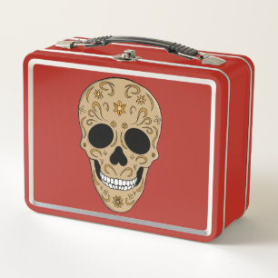 Calavera de azúcar floral Día de los Muertos