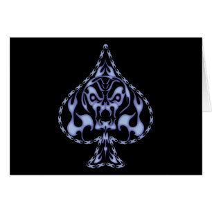 Calavera de espasto azul